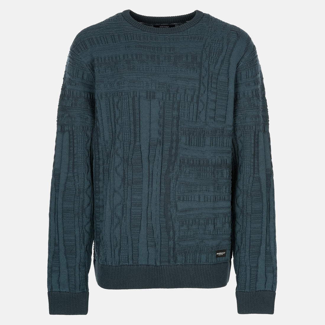 Iriedaily Theo Structure Knit Pullover - Dark Jungle Grün Bild 1