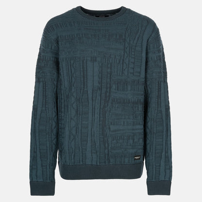 Iriedaily Theo Structure Knit Pullover - Dark Jungle Grün Bild 1