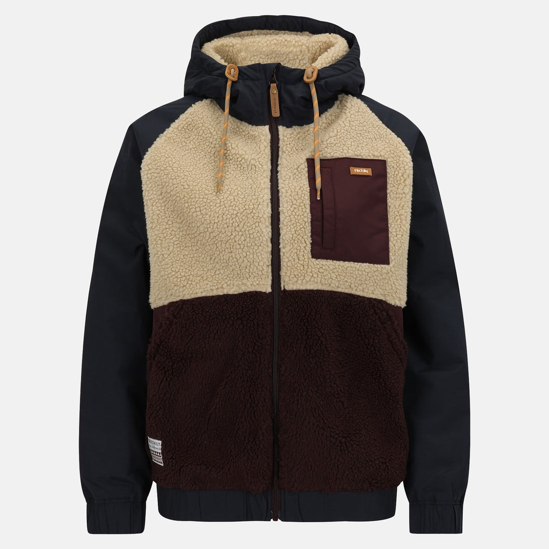 Iriedaily W` Arctikmix Fleece Jacke .- Navy Red Mehrfarbig Bild 1