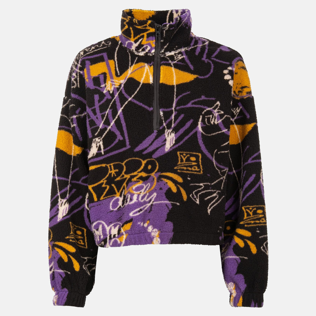 Iriedaily W´ Arkta Teddy Troyer Fleece - Black Purple Schwarz Bild 1