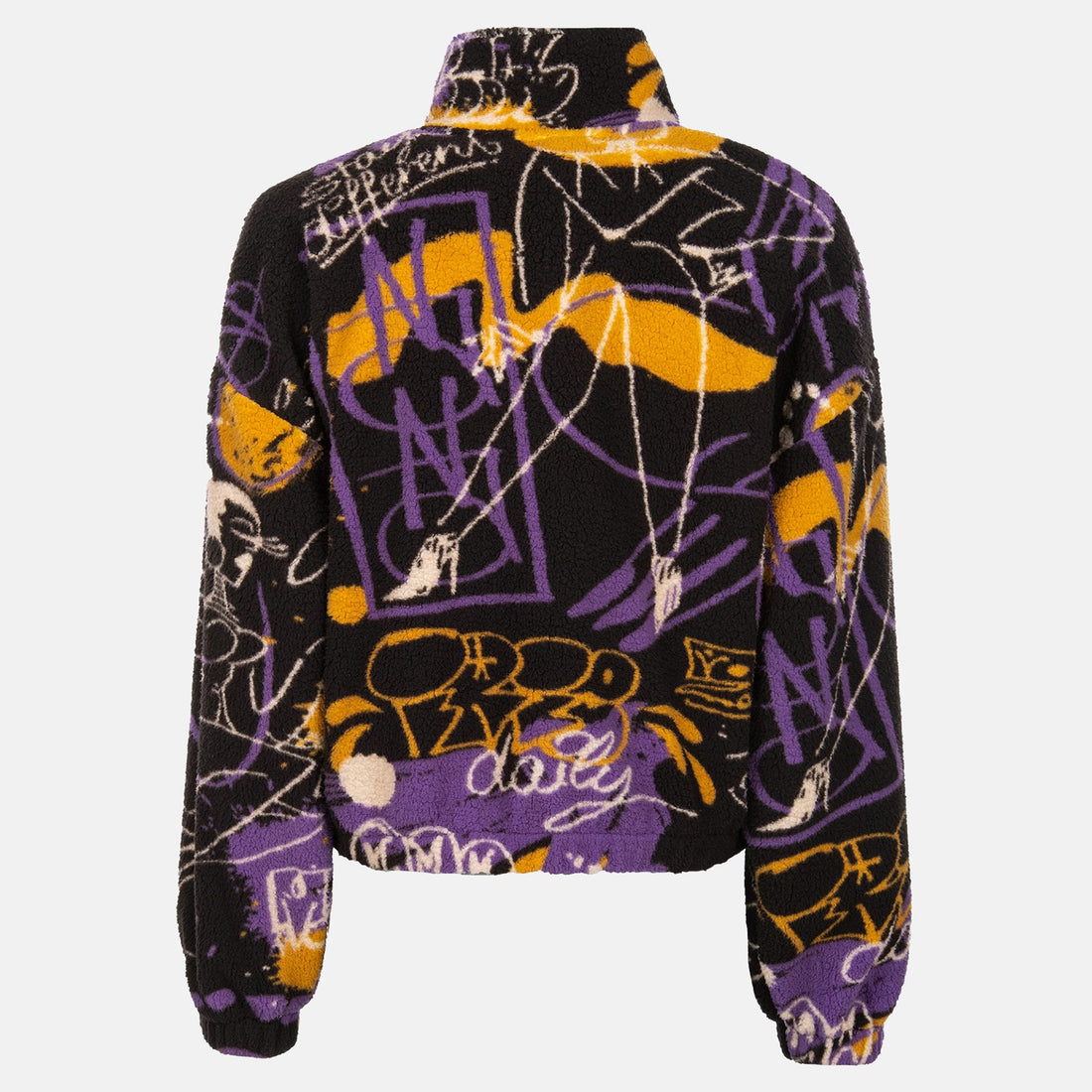 Iriedaily W´ Arkta Teddy Troyer Fleece - Black Purple Schwarz Bild 2