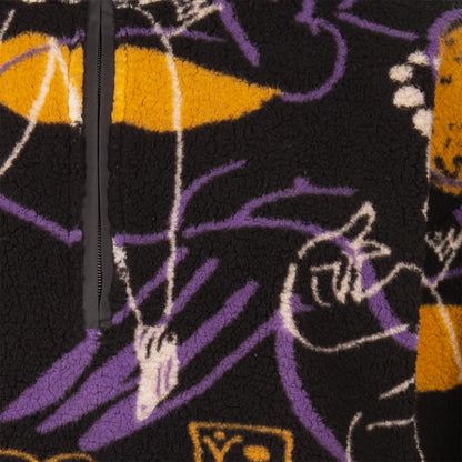 Iriedaily W´ Arkta Teddy Troyer Fleece - Black Purple Schwarz Bild 3