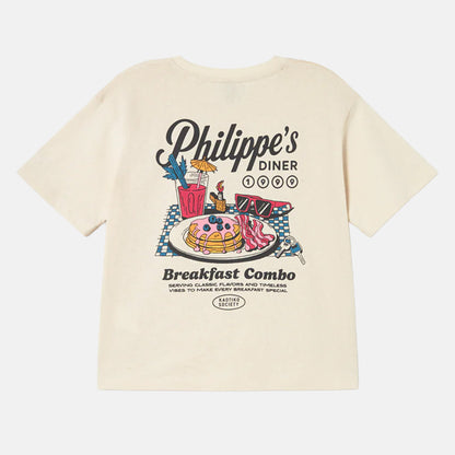 Kaotiko Breakfast Road Organic Cotton T-Shirt - Ivory Weiß Bild 1
