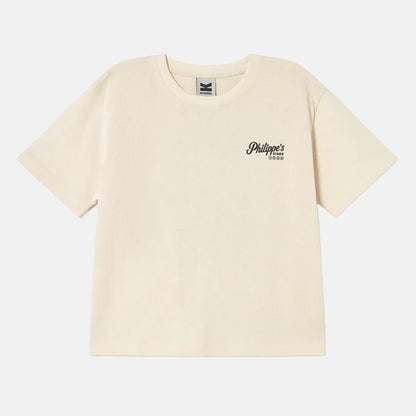 Kaotiko Breakfast Road Organic Cotton T-Shirt - Ivory Weiß Bild 2