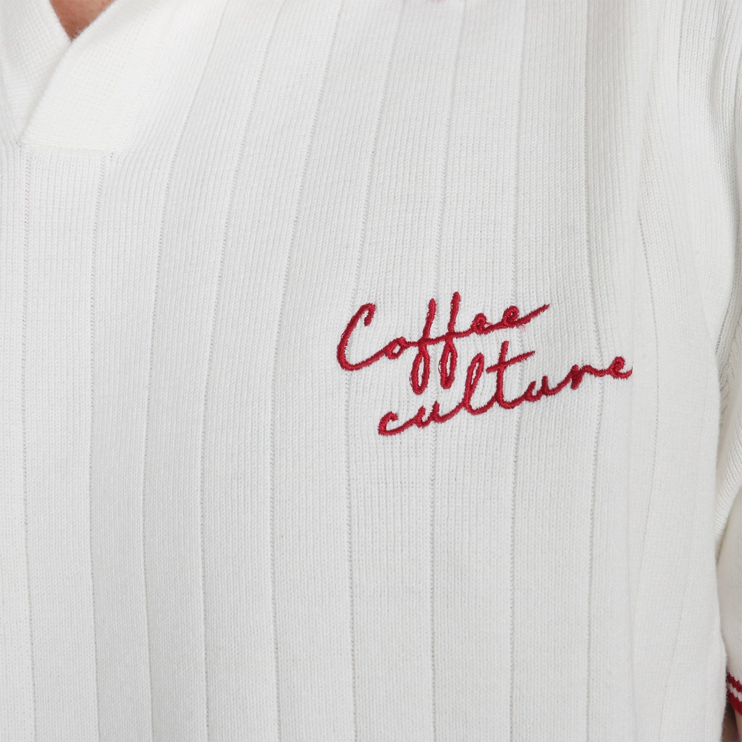 Kaotiko Coffe Culture Polo - White Weiß Bild 3