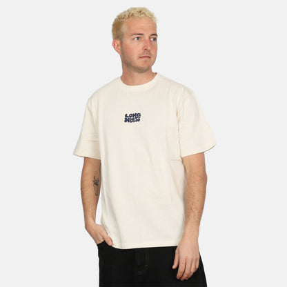 Kaotiko Long Nights Organic Cotton T-Shirt - Ivory Weiß Bild 2