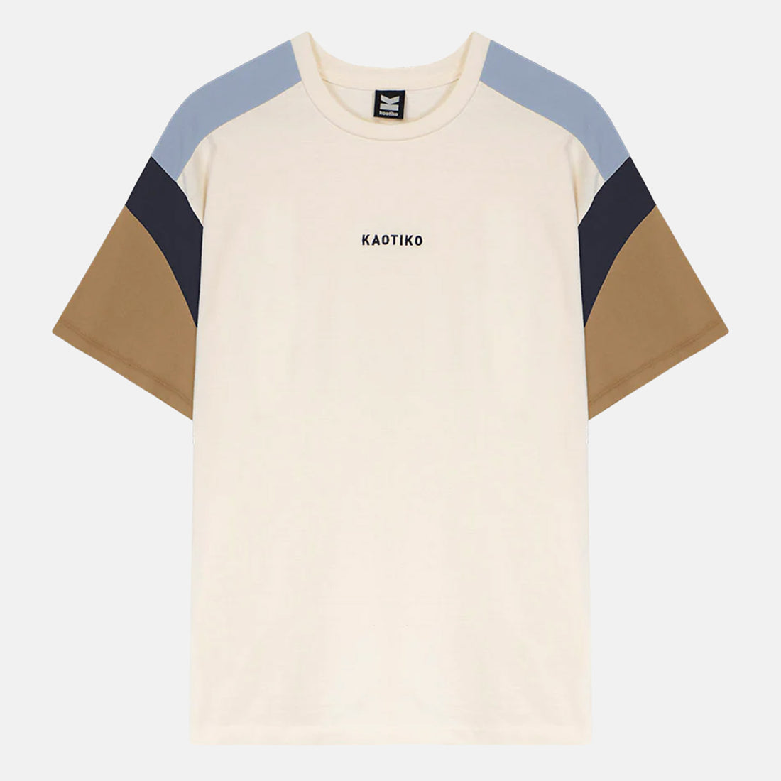 Kaotiko Ottawa T-Shirt - Ivory / amel / Sky / Navy Mehrfarbig Bild 1