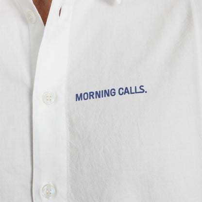 Kaotiko Paris Coffee Hemd - White Weiß Bild 3