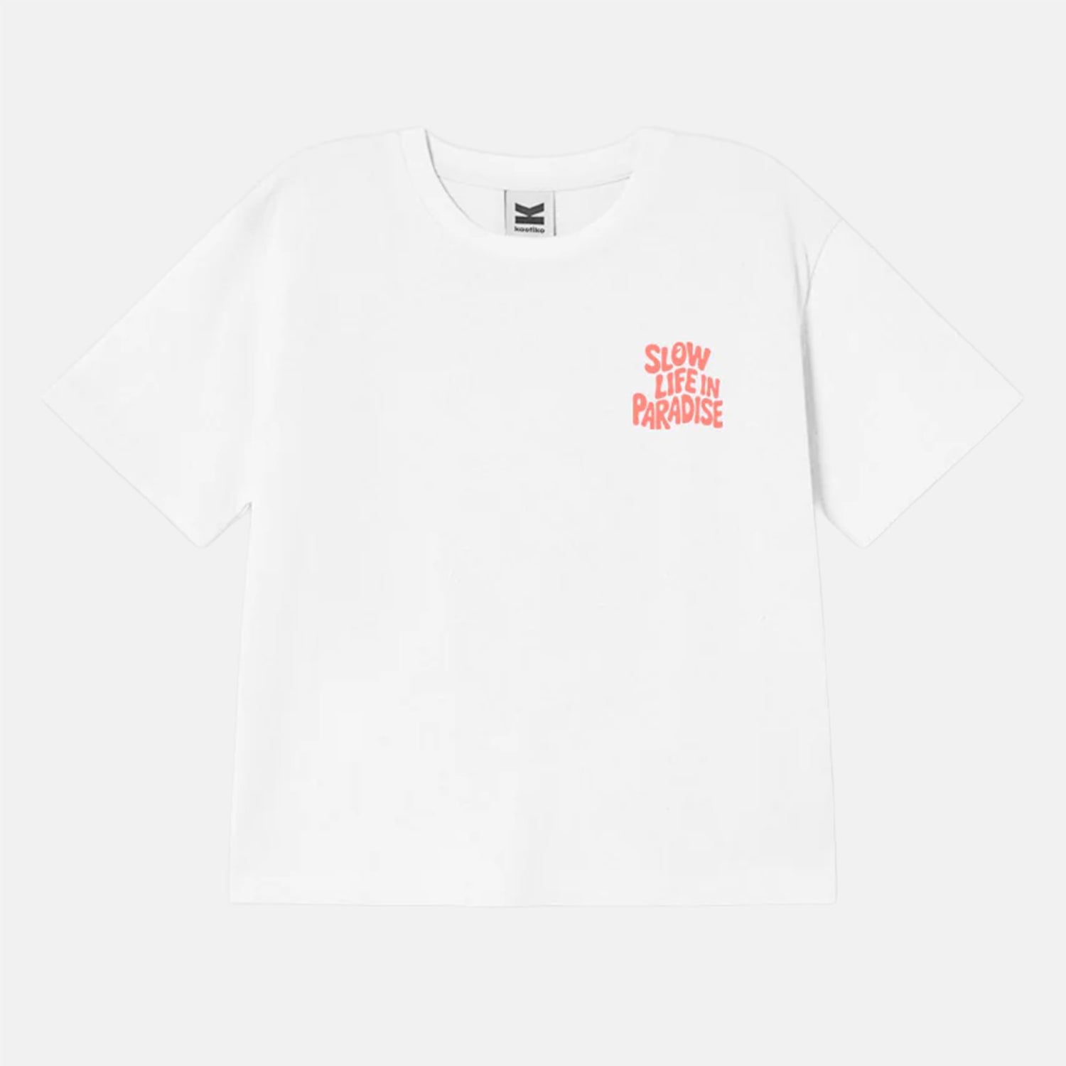 Kaotiko Slow Life Paradise T-Shirt - White Weiß Bild 2