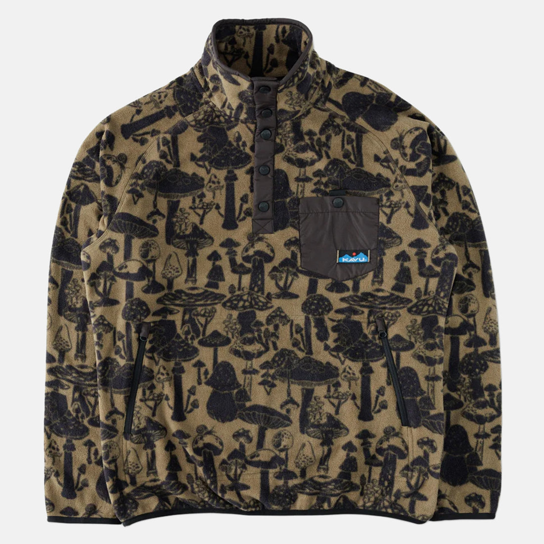 Kavu Teannaway Fleece - Mushroom Seeker Braun Bild 1