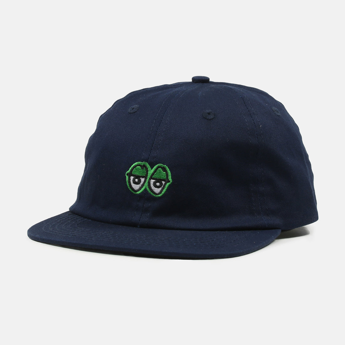 Krooked Eyes Strapback Cap - Navy Blau Bild 1