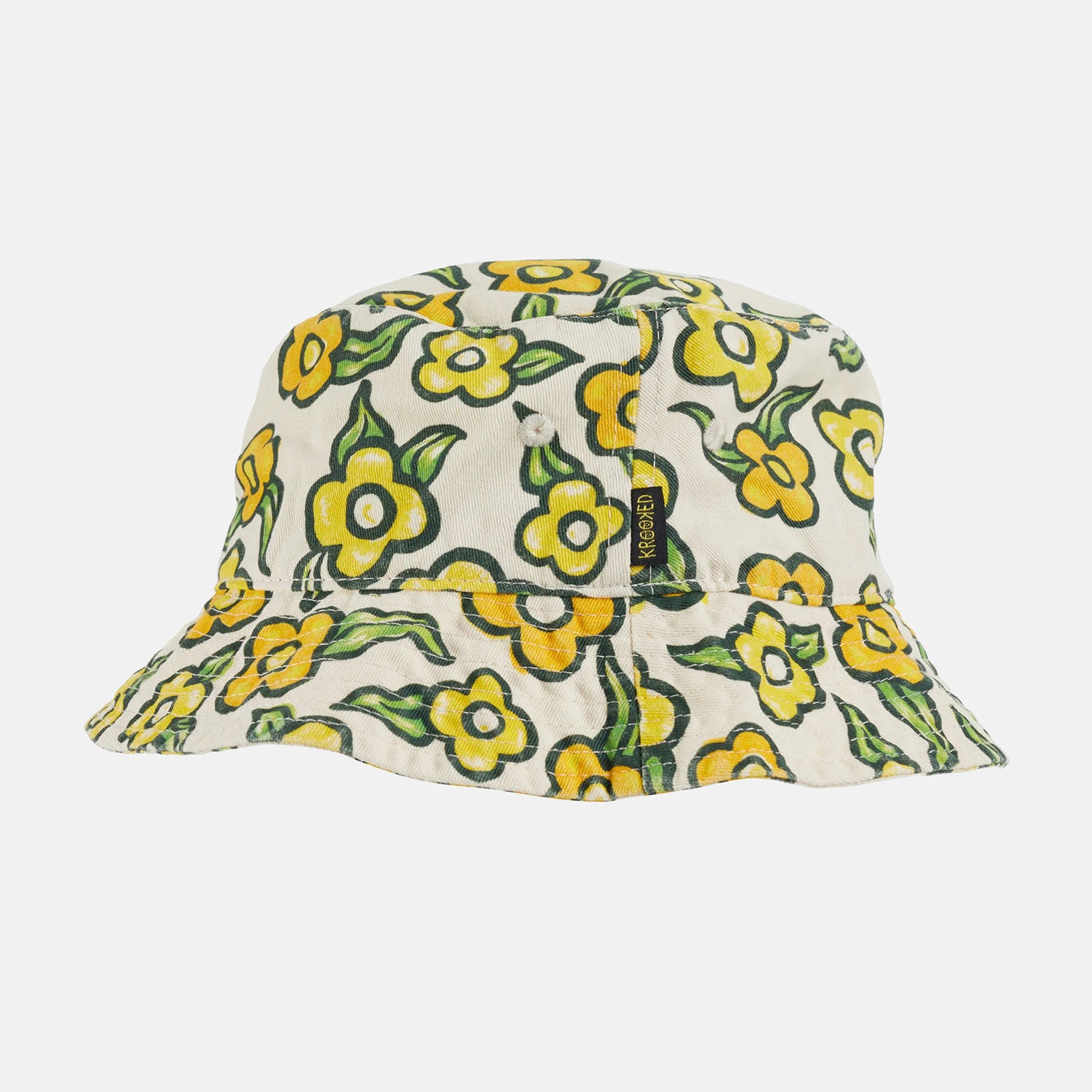 Krooked Flowers Bucket Hat - Natural Beige Bild 1