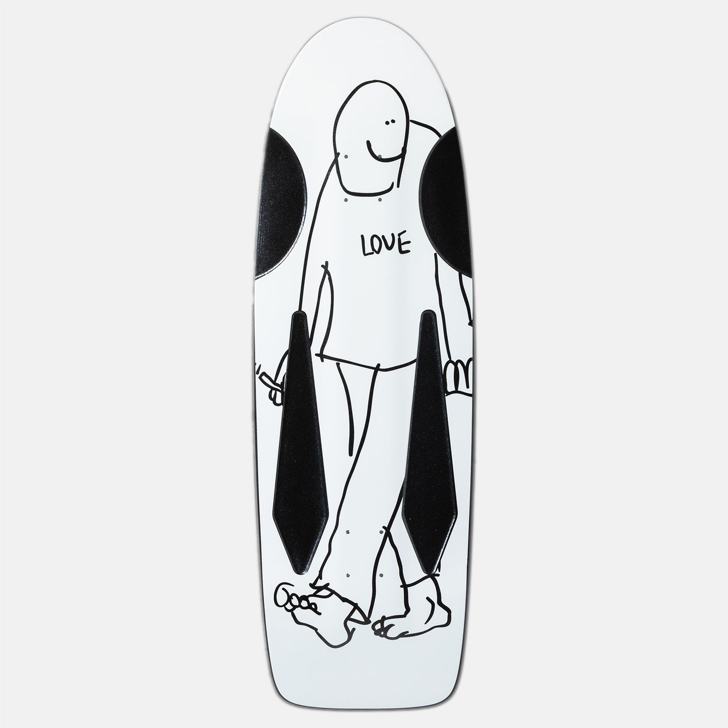 Krooked SSD25 Beamer Love 10.75 Deck - White Bild 1