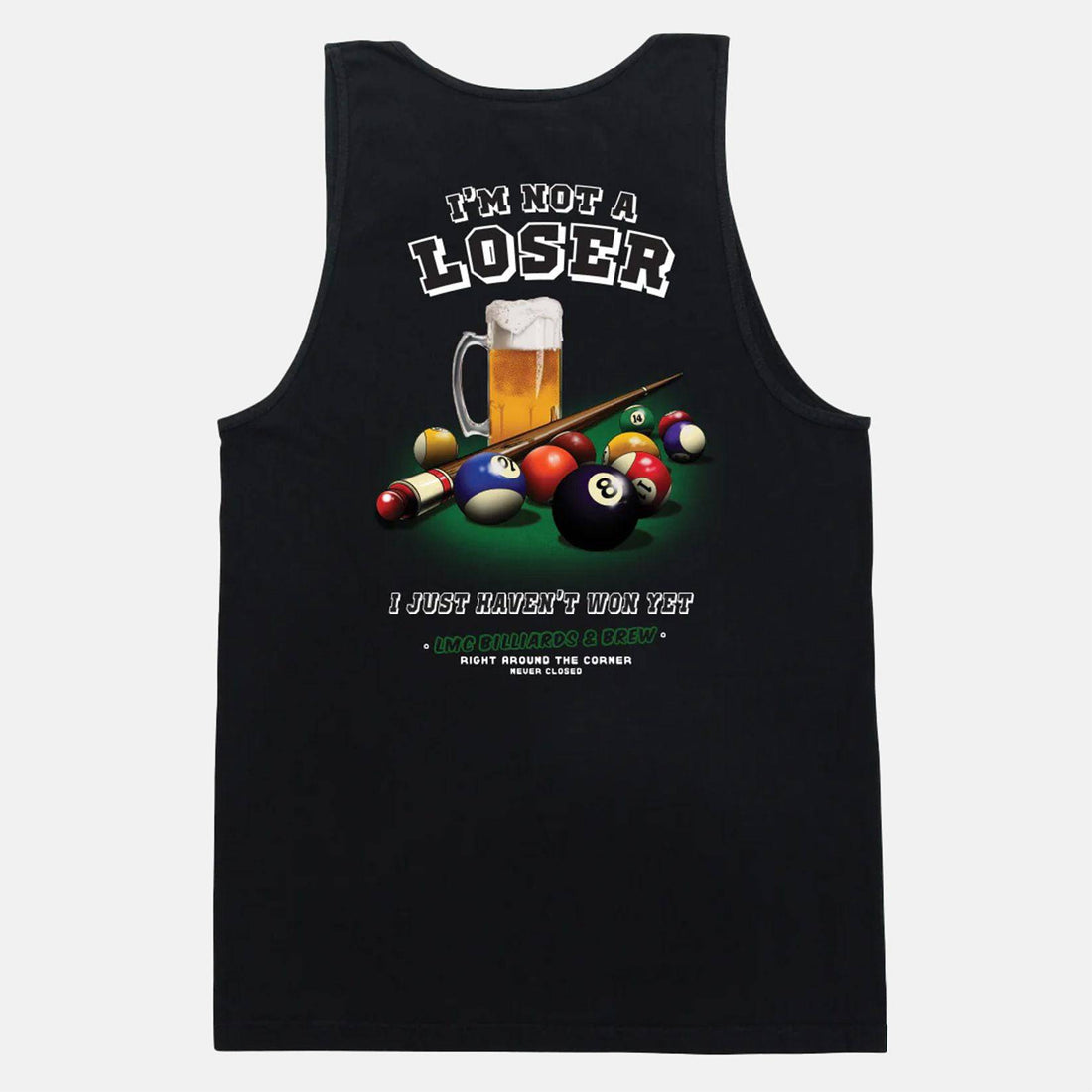 Loser Machine Billiards Tank - Black - Blowout Skateshop