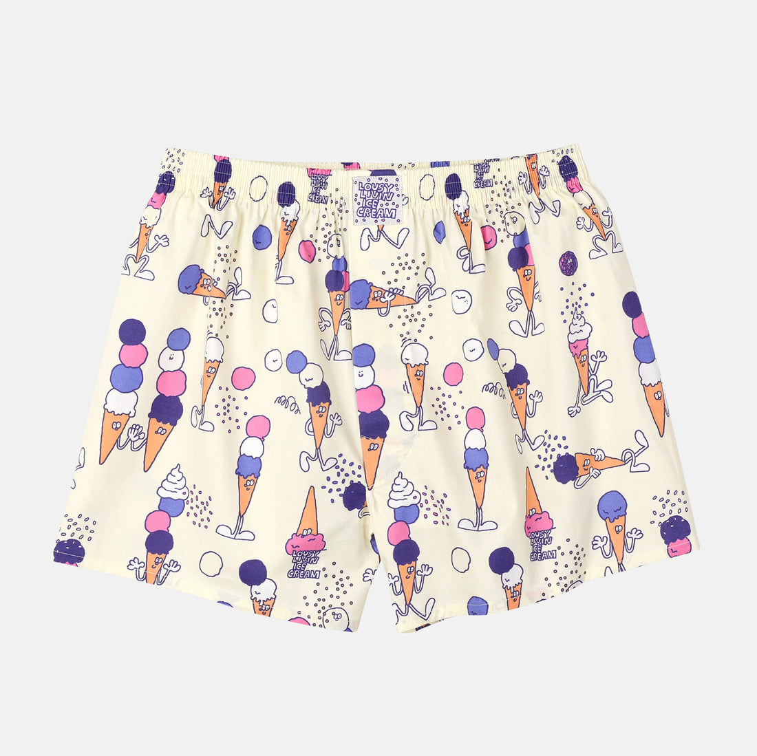 Lousy Livin Icecream Boxershort - Sorbet Gelb Bild 1