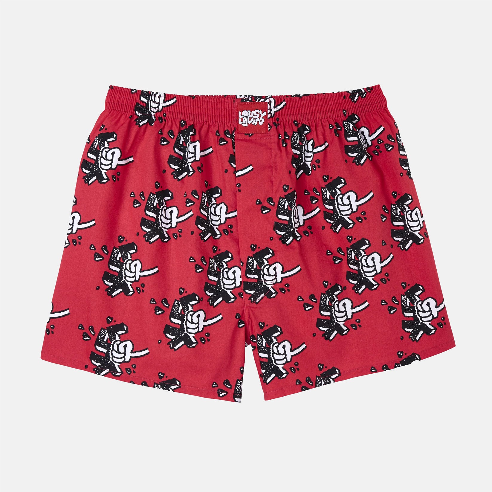Lousy Livin Smasch Boxershort - Red Rot Bild 1