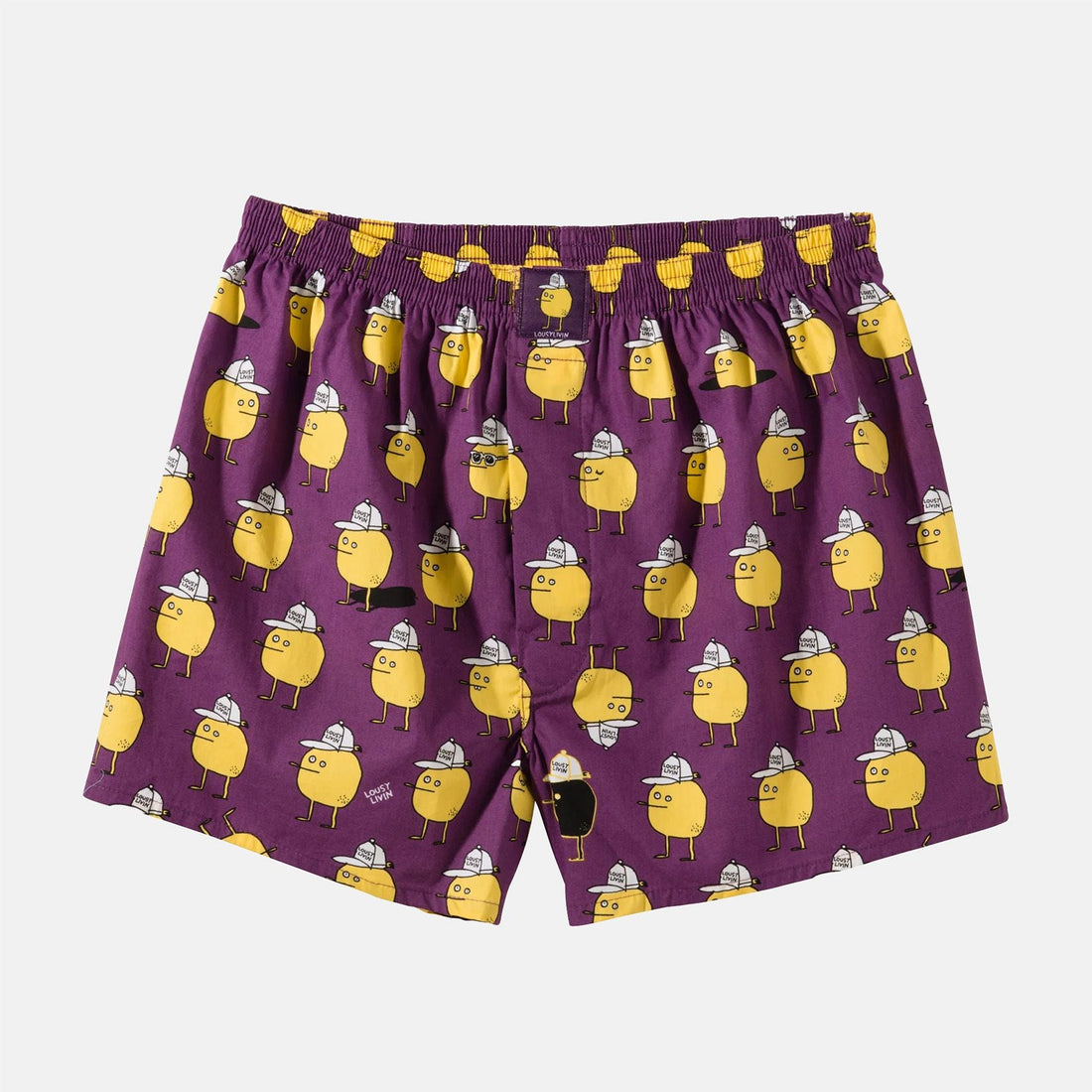 Lousy Livin Zitrone Boxershorts - Purple Pur Bild 1
