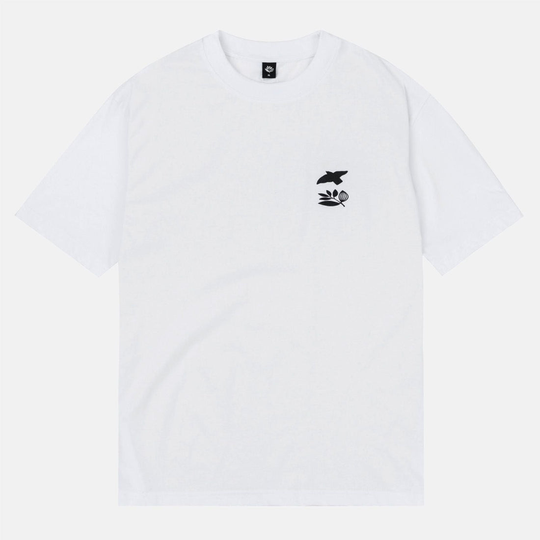Magenta Aerial T-Shirt - White Bild 2