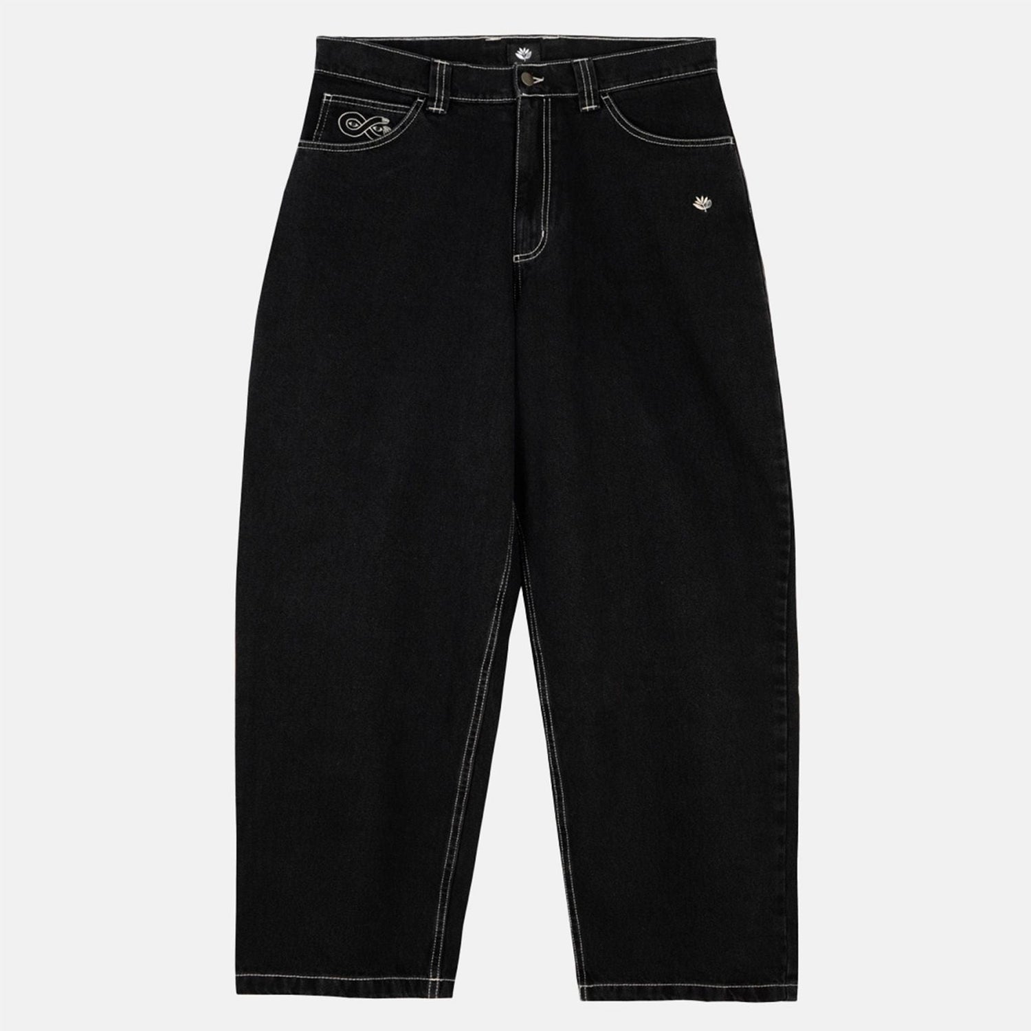 Magenta OG Stitch Denim Pants - Black Bild 1