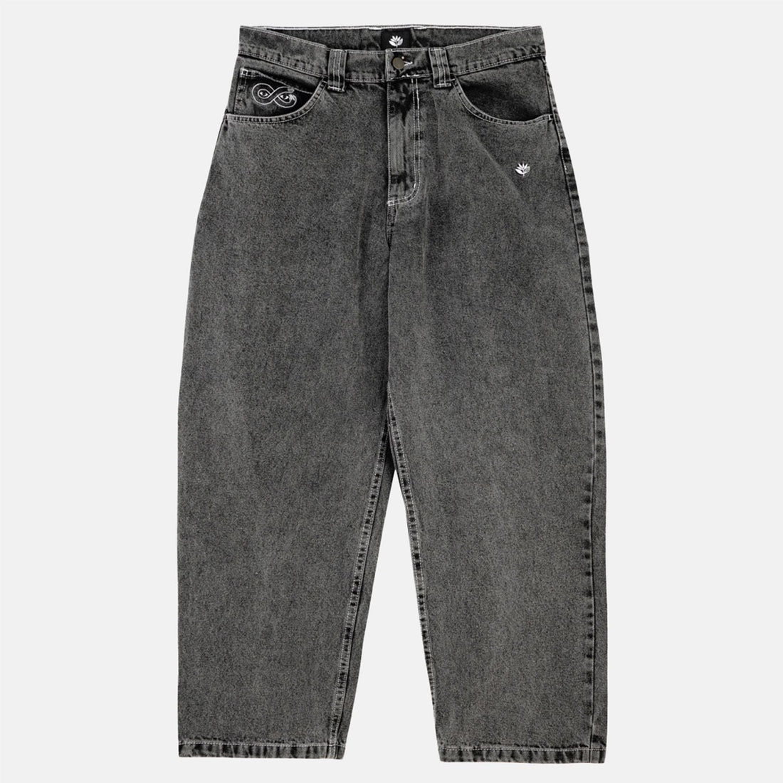 Magenta OG Stitch Denim Pants - Distressed Black Bild 1