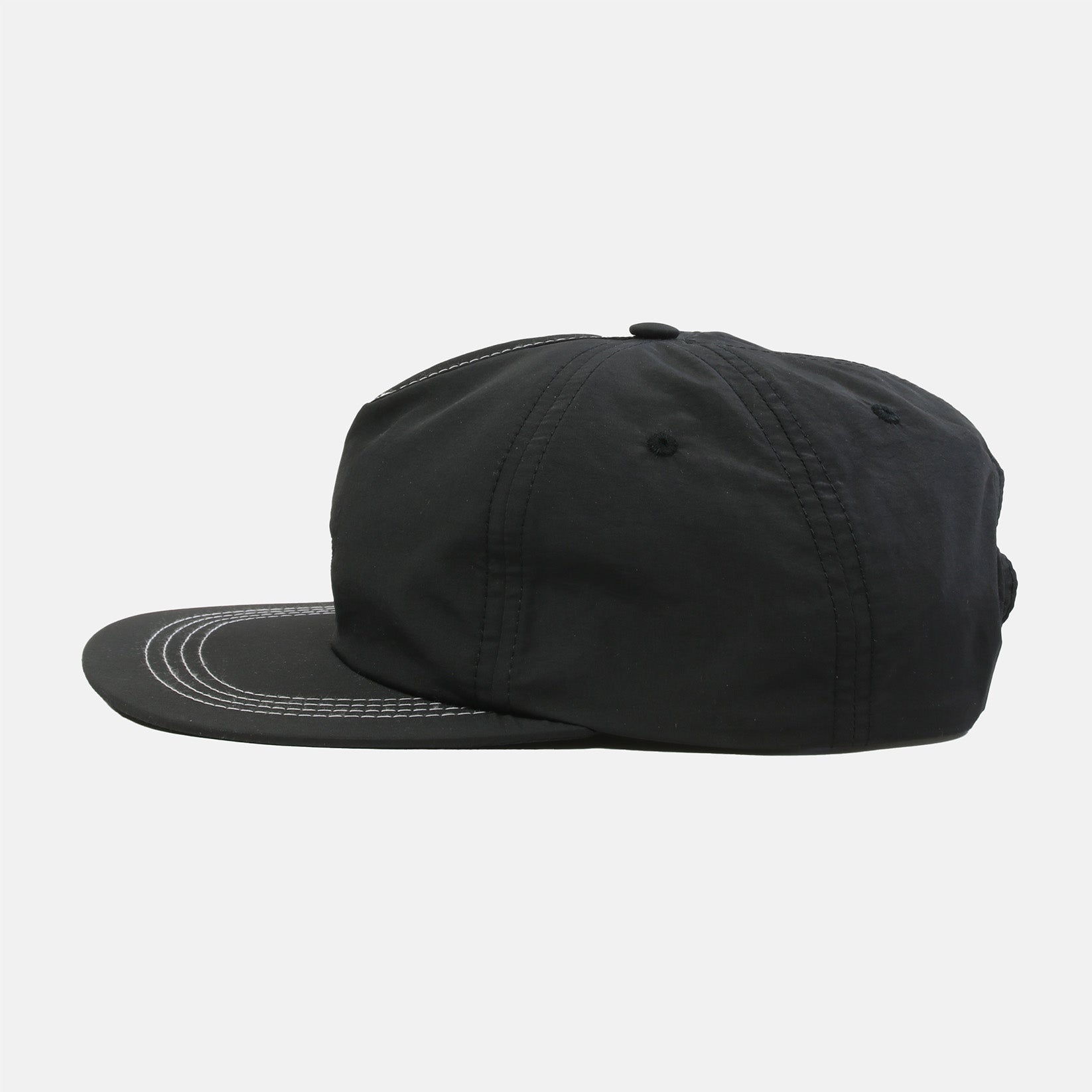 Magenta Plant Nylon Snapback Cap - Black Schwarz Bild 2