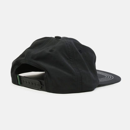 Magenta Plant Nylon Snapback Cap - Black Schwarz Bild 3