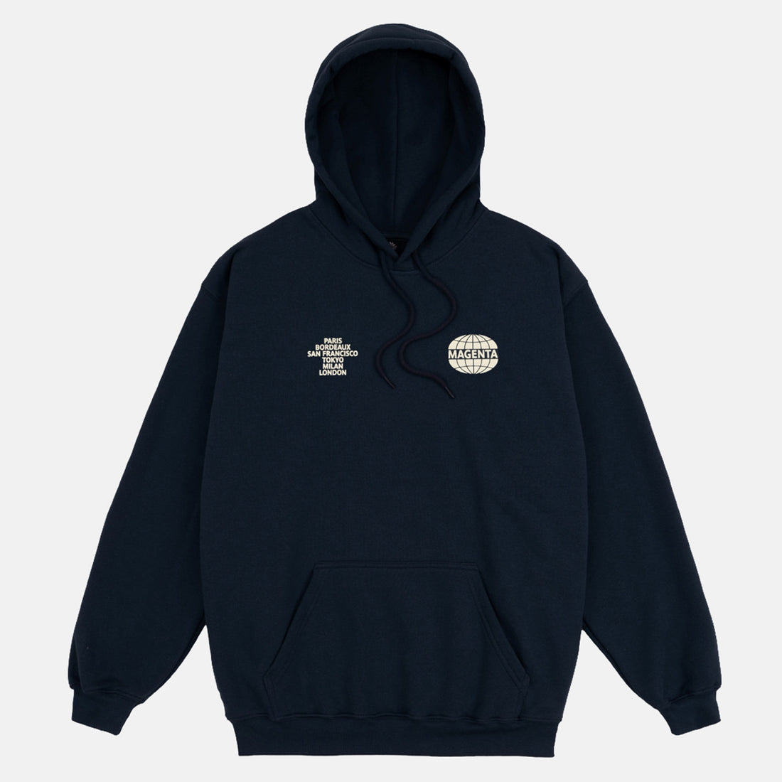 Magenta World Hoodie - Navy Blue Blau Bild 1