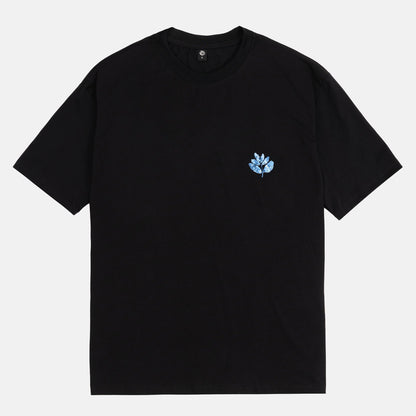 Magenta x Blue Flowers T-Shirt - Black Schwarz Bild 2
