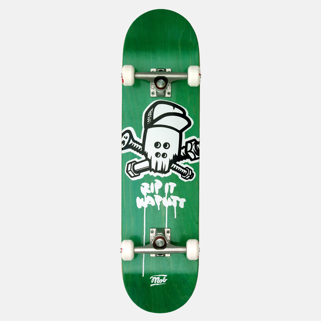 Mob Skateboards Skull Green 8.0 Complete Mehrfarbig Bild 1