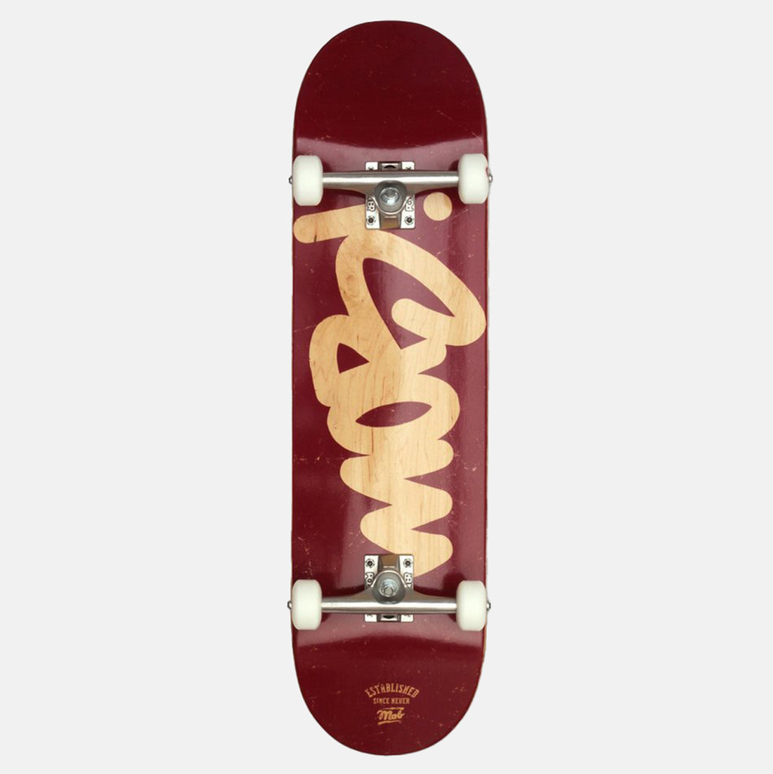 Mob Skateboards Tag Logo Burgundy 8.5 Complete Mehrfarbig Bild 1