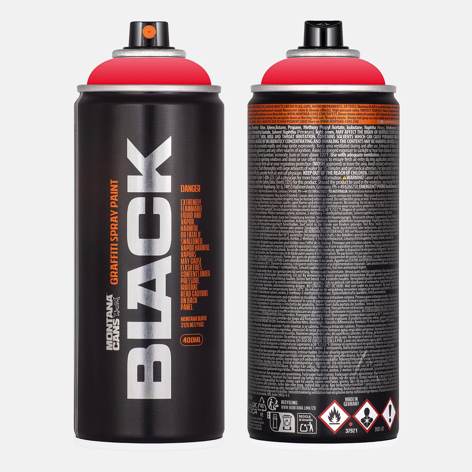 Montana BLK 400ml Spraydose CodeRed Bild 1