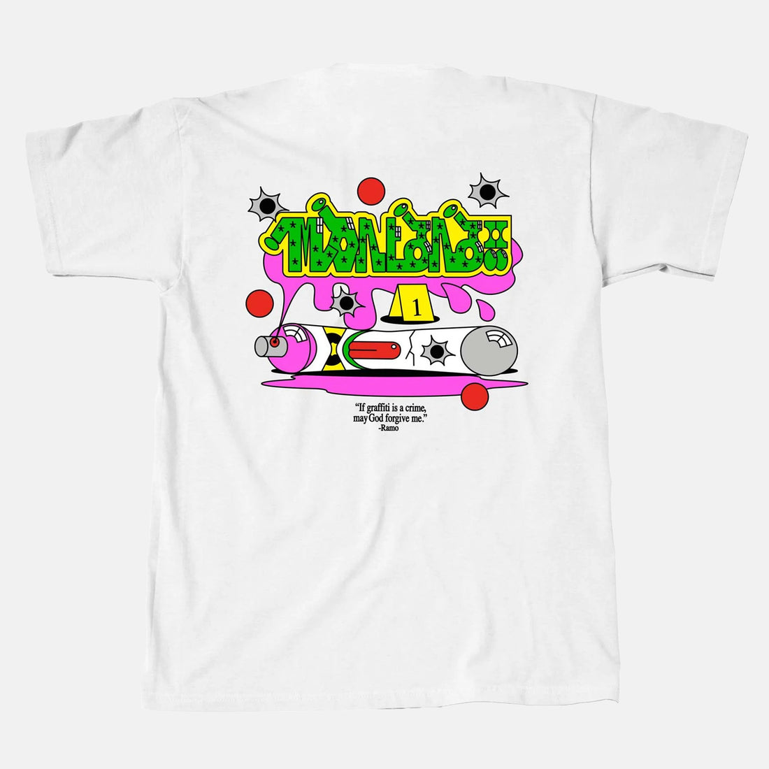 Montana Bullet By Fresh T-Shirt - White Weiß Bild 1