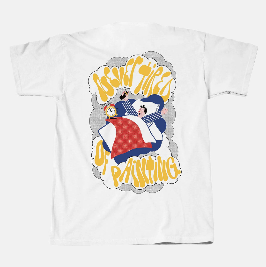 Montana Never Tired T-Shirt - White Weiß Bild 1