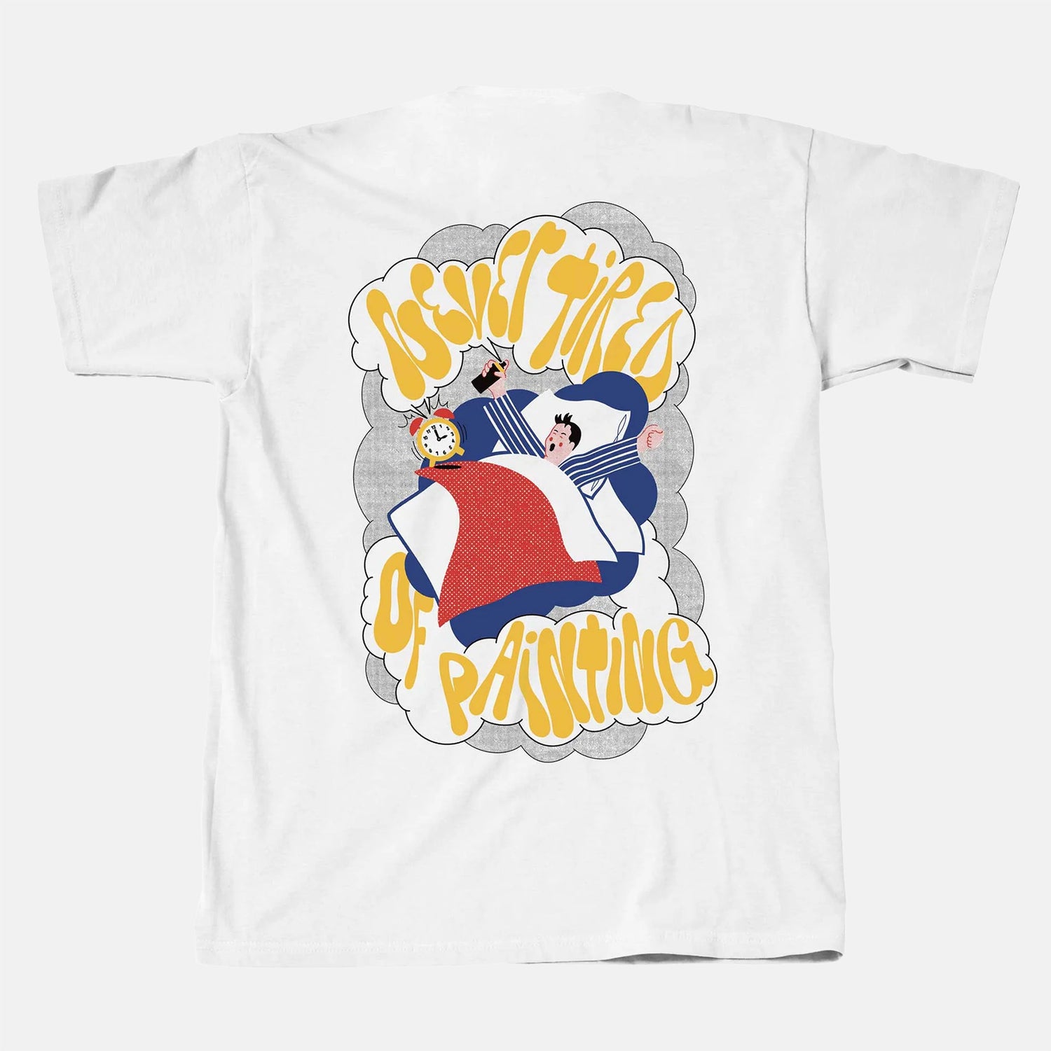 Montana Never Tired T-Shirt - White Weiß Bild 1
