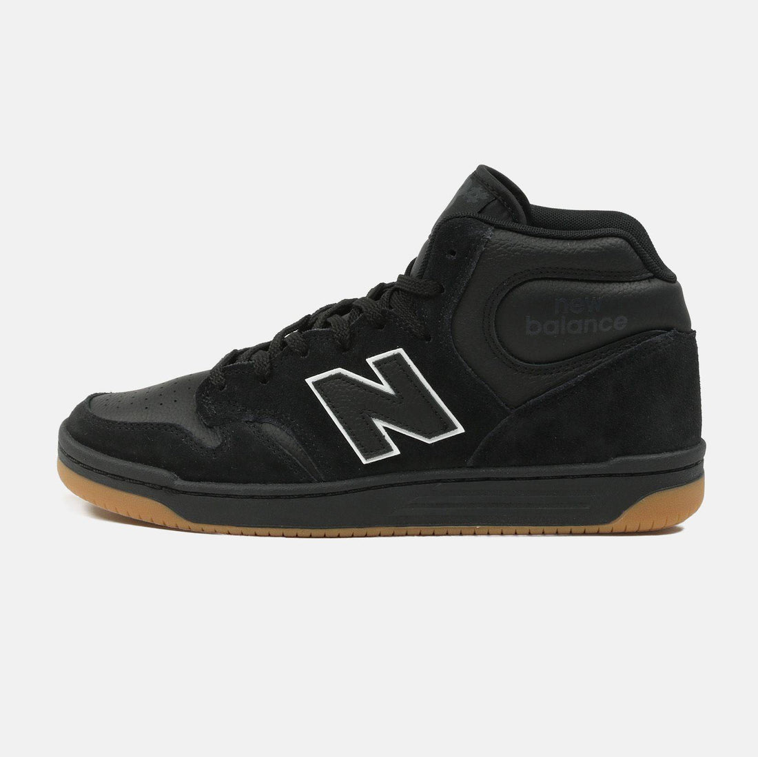 New Balance Numeric 480 Mid Sneaker - Black - Blowout Skateshop