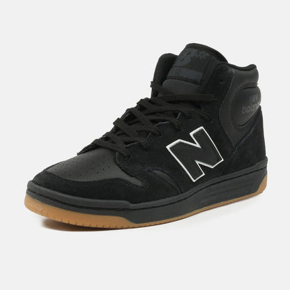 New Balance Numeric 480 Mid Sneaker - Black - Blowout Skateshop