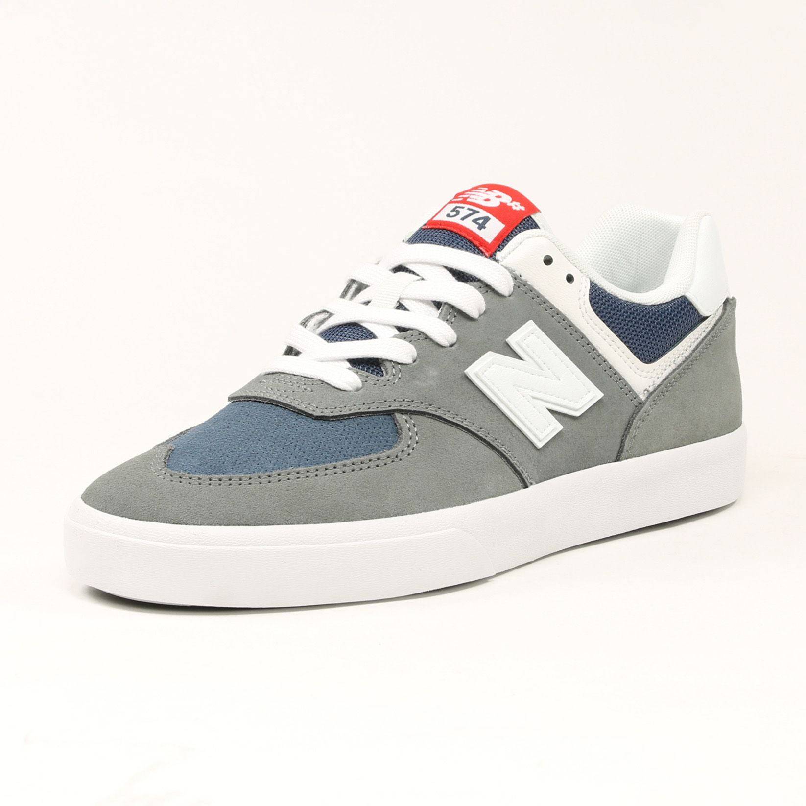 New Balance Numeric 574 Vulc Sneaker -  Grey / White - Blowout Skateshop