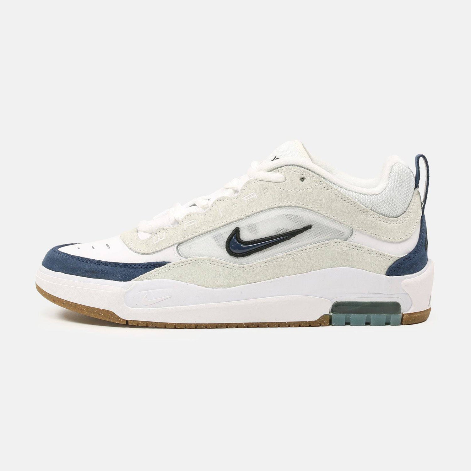 Nike SB Air Max Ishod Sneaker - White / Blue - Blowout Skateshop