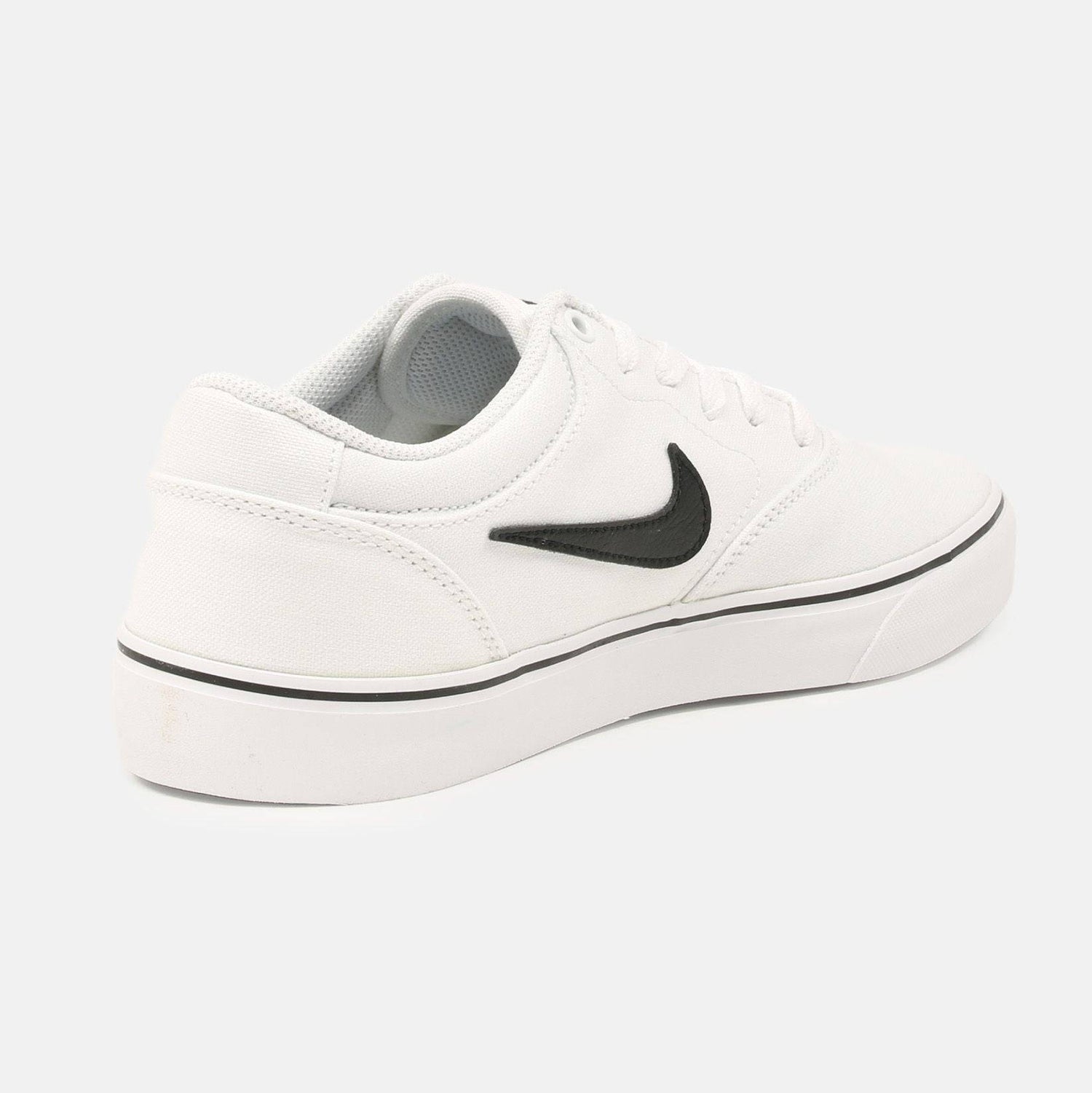 Nike SB Chron 2 Canvas Sneaker - White / Black - Blowout Skateshop