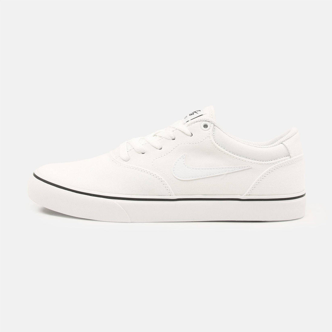 Nike SB Chron 2 Canvas Sneaker - White / White - White - Blowout Skateshop