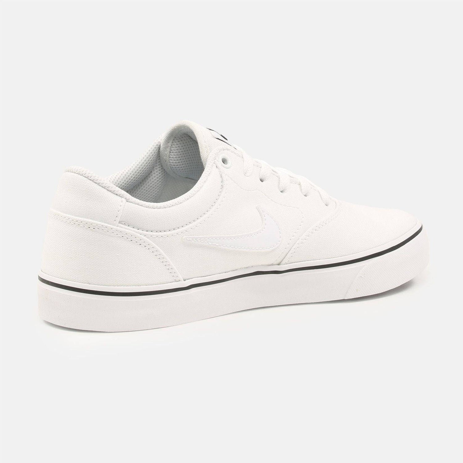 Nike SB Chron 2 Canvas Sneaker - White / White - White - Blowout Skateshop