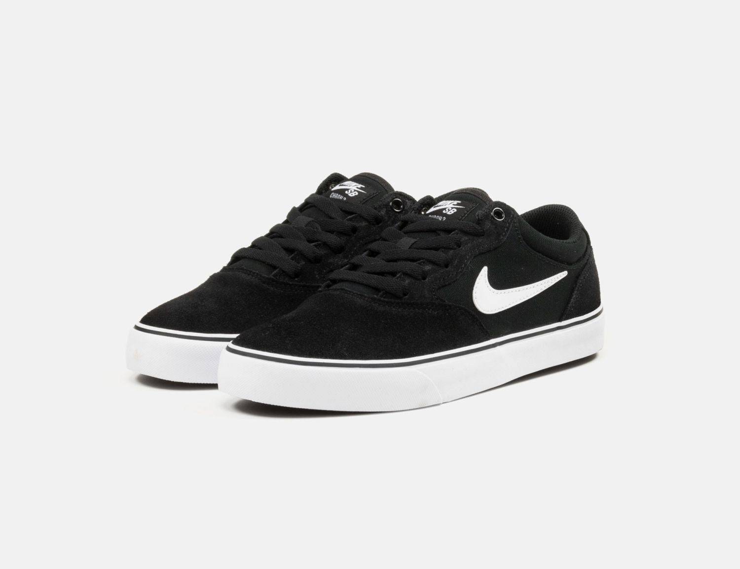 Nike SB Chron 2 Schuh - Black / White - Blowout Skateshop