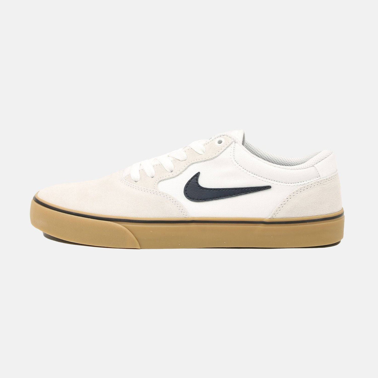 Nike SB Chron 2 Sneaker - White / Obsidian - Blowout Skateshop