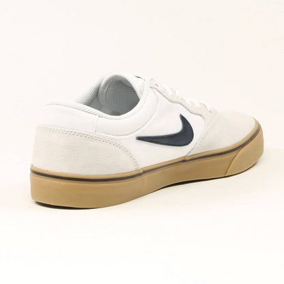 Nike SB Chron 2 Sneaker - White / Obsidian - Blowout Skateshop