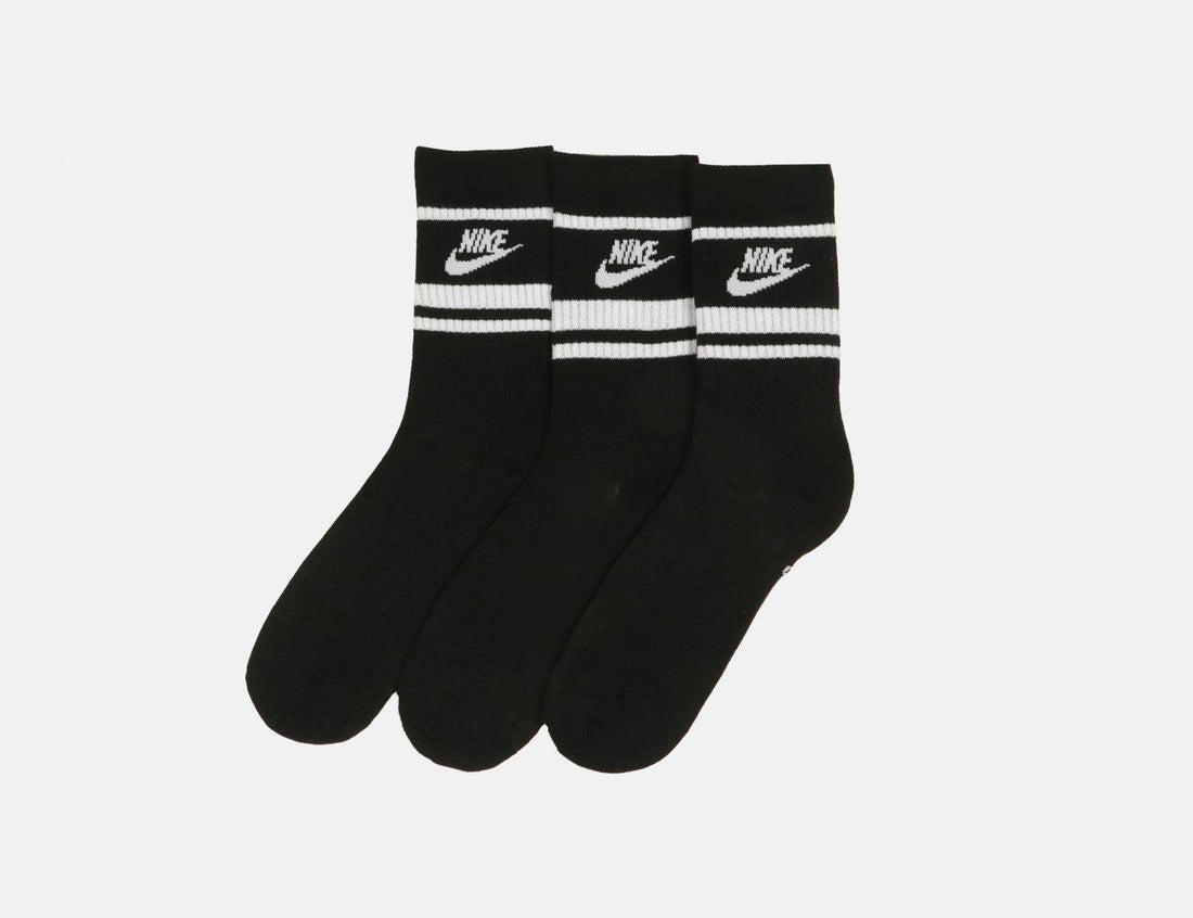 Nike SB Everyday Essential Crew Socke 3-Pair - Black - Blowout Skateshop