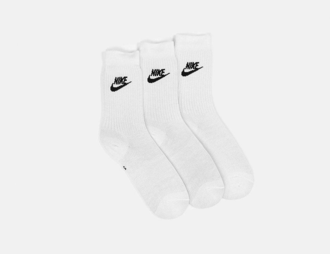 Nike SB Everyday Essential Crew Socke 3-Pair - White - Blowout Skateshop