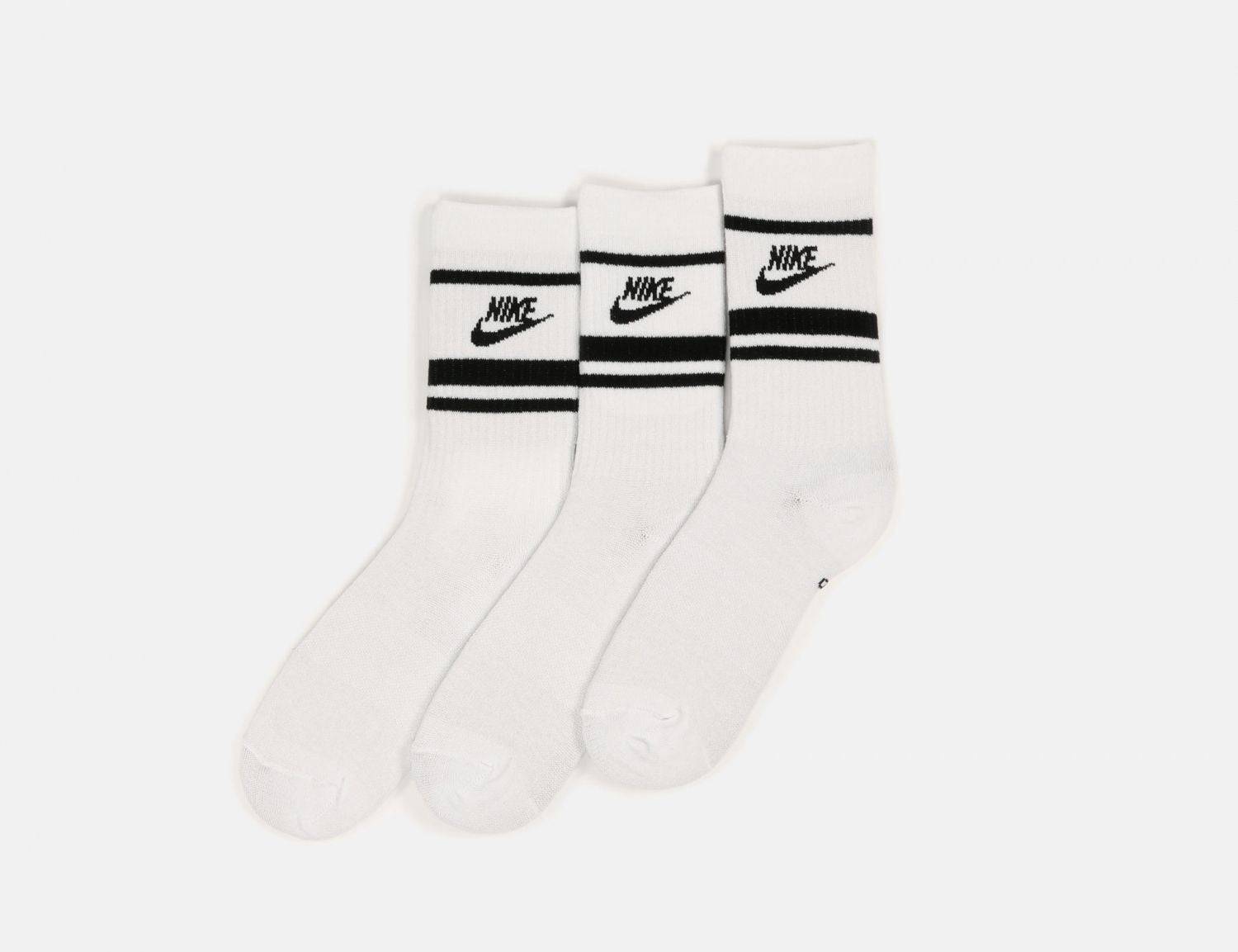 Nike SB Everyday Essential Crew Socke 3-Pair - White - Blowout Skateshop