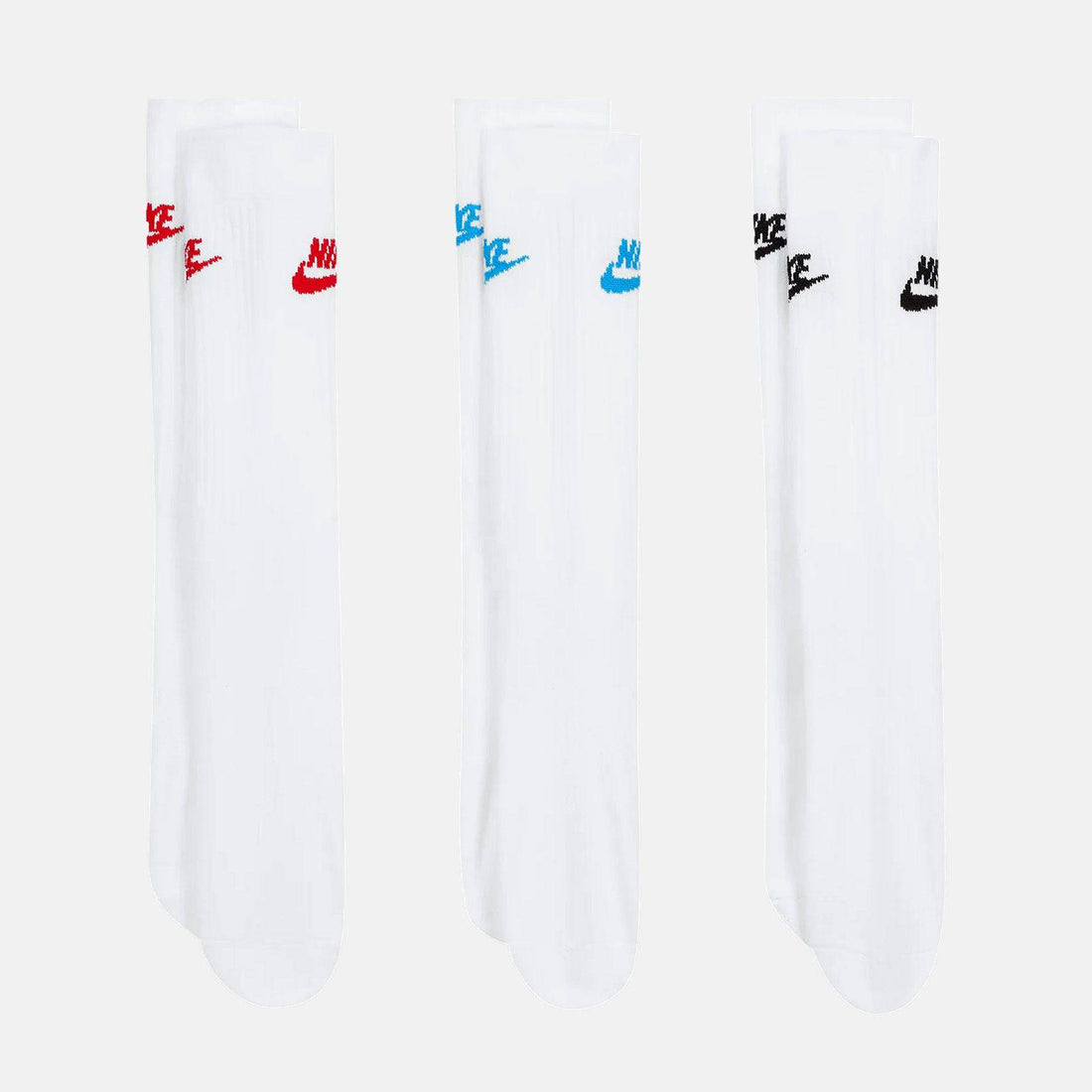 Nike SB Everyday Essential Crew Socke 3-Pair - White / Multi - Blowout Skateshop