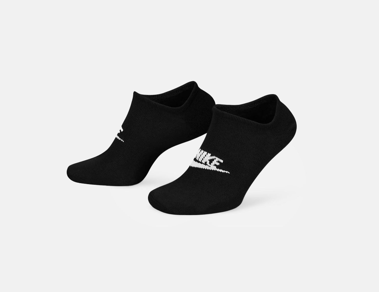 Nike SB Everyday Essentials No Show Socks 3-Pair - Black - Blowout Skateshop