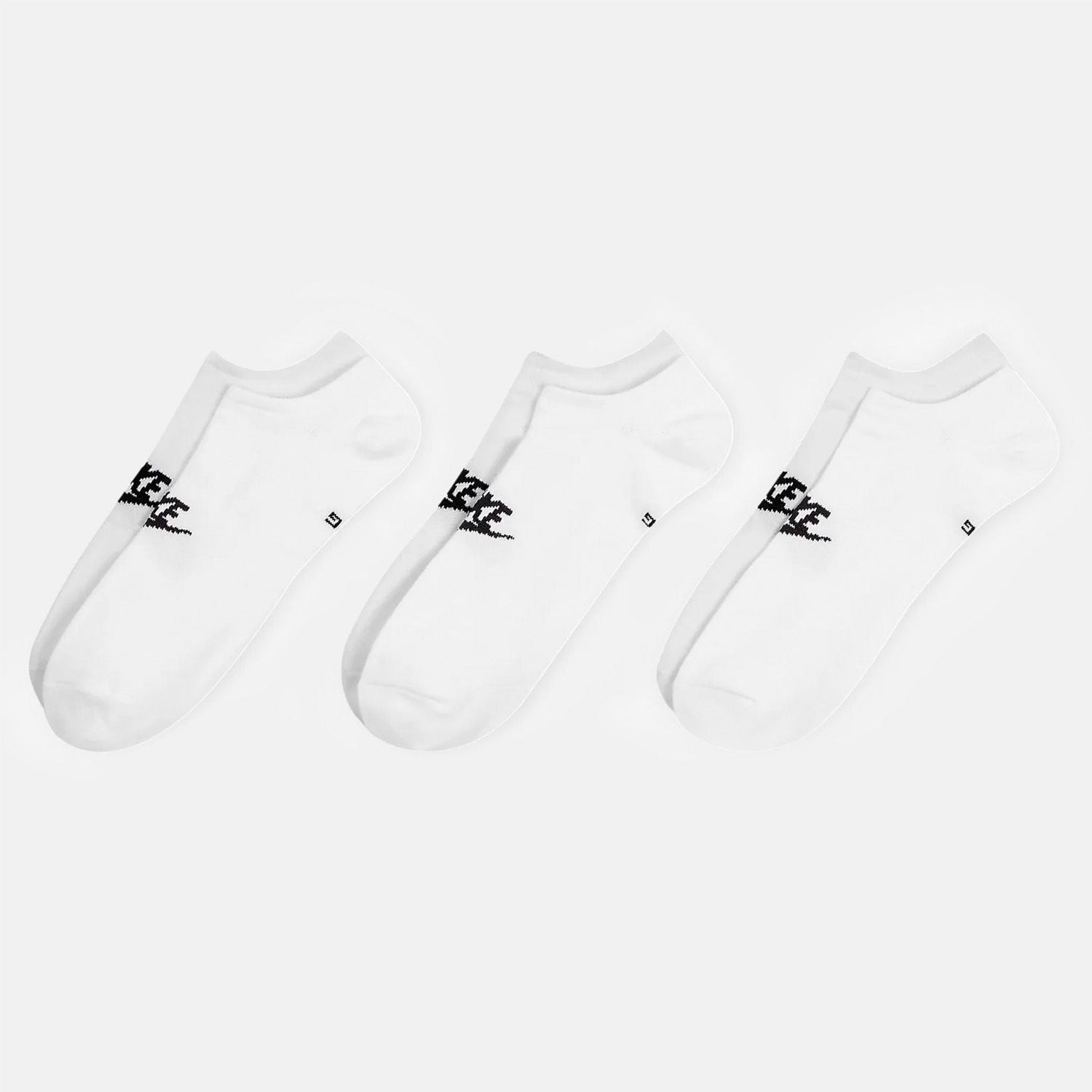 Nike SB Everyday Essentials No Show Socks 3-Pair - White - Blowout Skateshop